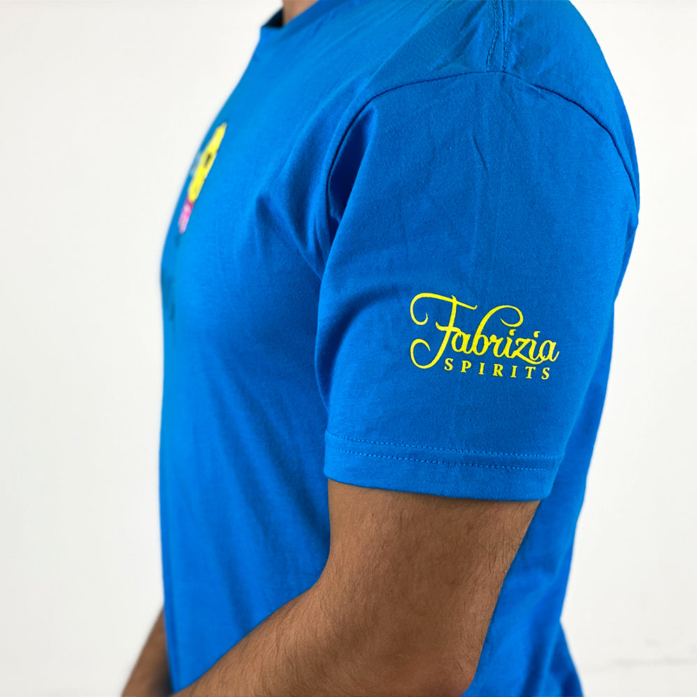 Fabrizia's Live Life Zesty - Beach Lemon T-Shirt (Turquoise)